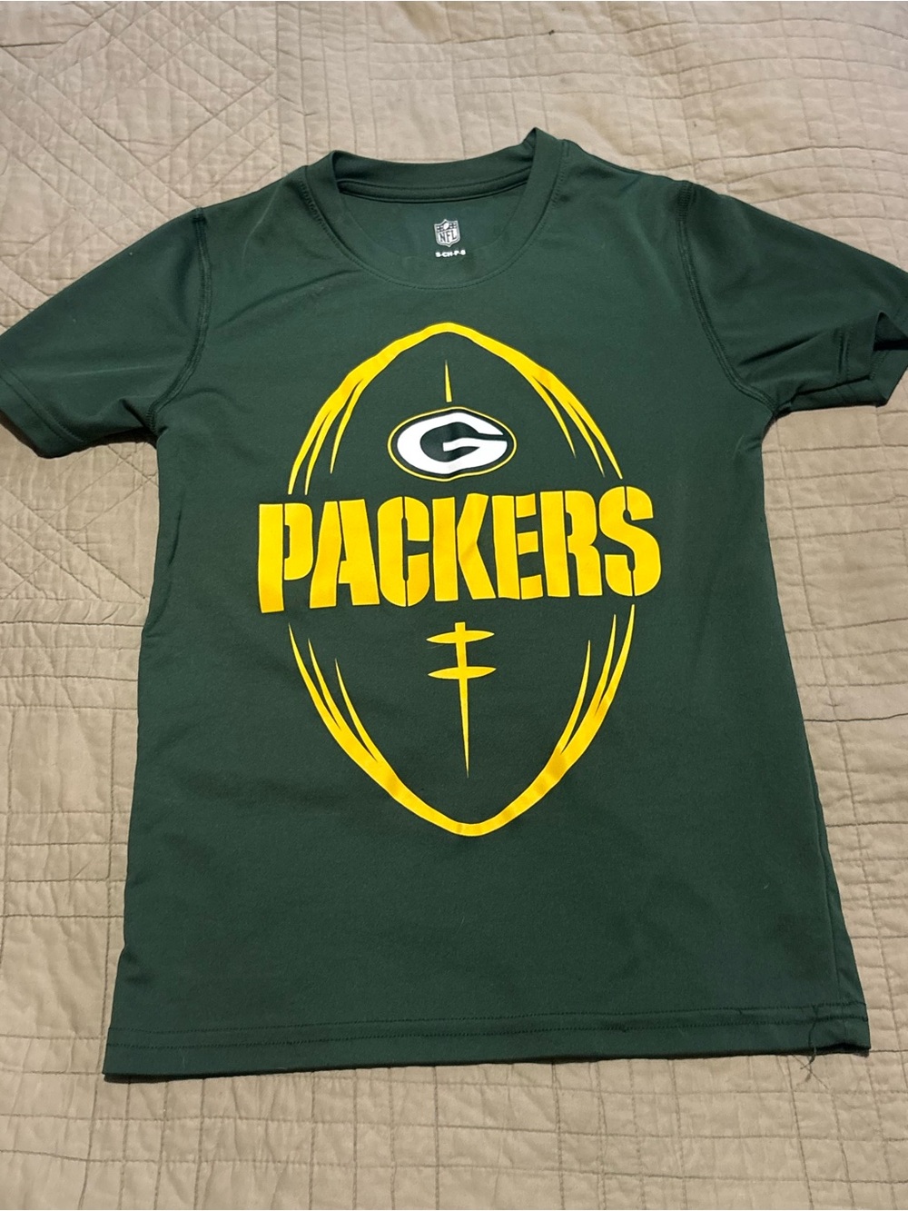 Green & Yellow Packers Kids T‑Shirt - Official NFL Logo